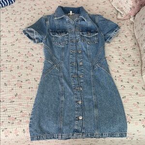 Denim Button-Up Dress from Anthropologie (Pilcro)